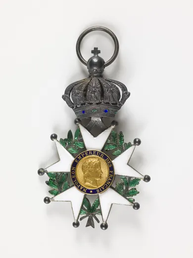 Croix de chevalier de la Légion d'honneur du Second Empire, avec sa couronne impériale